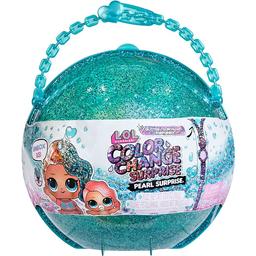 Ігровий набір з лялькою L.O.L. Surprise Glitter Color Change Перлина -сюрприз, блакитний (118992)