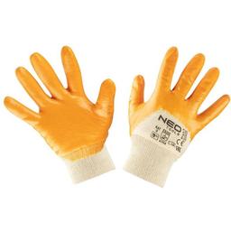 Перчатки рабочие Neo Tools нитриловое покрытие размер 9 оранжевые (97-631-9)