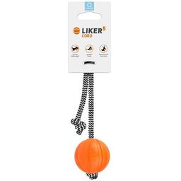 Мячик Liker 5 Cord на шнуре, 5 см, оранжевый (6285)