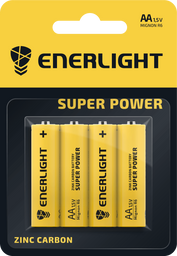 Батарейки Enerlight Super Power AA BLI 4, 4 шт. (80060104)