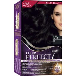 Стойкая крем-краска для волос Wella Color Perfect 1/0 Черный (4064666598253)