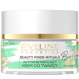 Активный матирующий крем для лица Eveline Beauty Food-rituals Bio Vegan, 50 мл