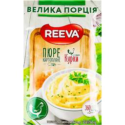 Пюре быстрого приготовления Reeva картофельное, со вкусом курицы, 60 г (930313)
