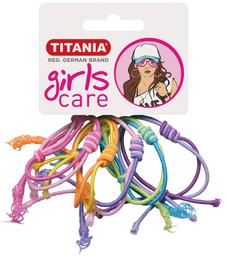 Набір різнокольорових гумок для волосся Titania, 5 шт, 4 см (7824 GIRL)