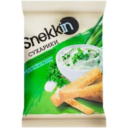Сухарики Snekkin Пшенично-ржаные со вкусом сметана с зеленью 70 г (777403)