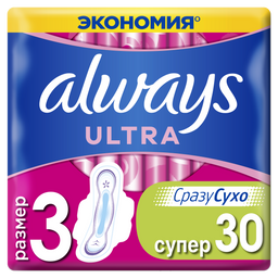 Гігієнічні прокладки Always Ultra Super, 30 шт.