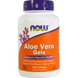 Алоэ Вера Now Foods Aloe Vera Gels 100 желатиновых капсул