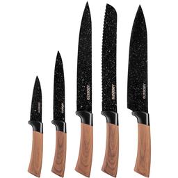 Набор ножей Ardesto Midori, 5 шт., чорний (AR2105BWD)