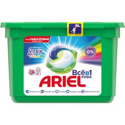 Капсули для прання Ariel Pods Все-в-1 Touch Of Lenor Fresh Color, 15 шт.