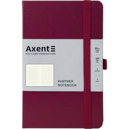 Книга записная Axent Partner A5- в клеточку 96 листов винная (8201-46-A)