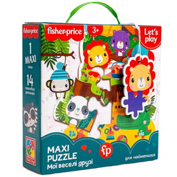 Пазли Vladi Toys Fisher- Price Maxi Puzzle Мої веселі друзі, 14 елементів (VT1711-10)