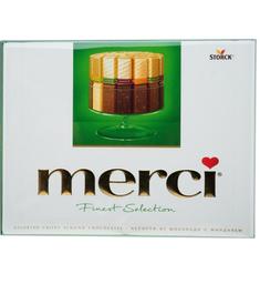 Конфеты Merci ассорти с миндалем шоколадные, 250 г (577325)
