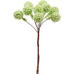 Декоративные шарики мимозы Yes! Fun на стебле 1.6 см зеленые 9 шт. (974163)