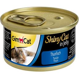 Влажный корм для кошек GimCat ShinyCat in Jelly, с тунцом, 70 г