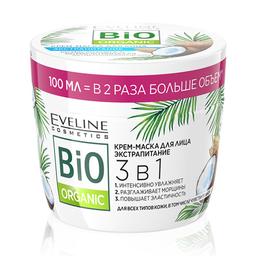 Крем-маска для лица 3 в 1 Eveline Bio Organic Экстрапитание, 100 мл (C100BOKO)