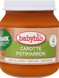 Пюре органічне Babybio з моркви та китайського гарбуза, 130 г