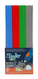 Набор стержней для 3D-ручки 3Doodler Start Микс, серый, голубой, зеленый, красный, 24 шт. (3DS-ECO-MIX2-24)