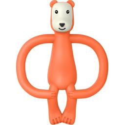 Игрушка-прорезыватель Matchstick Monkey Медведь, 11 см, оранжевая (MM-B-001)