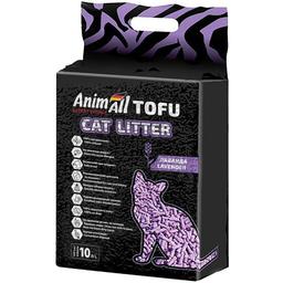 Соевый наполнитель для кошачьего туалета AnimAll Тофу, с ароматом лаванды, 10 л