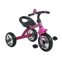 Триколісний велосипед Lorelli (Bertoni) A28, рожевий з чорним (21003)