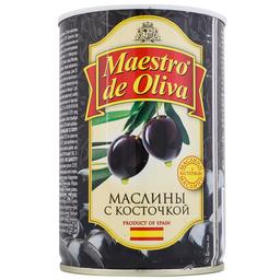 Маслини Maestro De Oliva з кісточкою 420 г (865892)