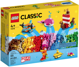 Конструктор LEGO Classic Творчі веселощі в океані, 333 деталі (11018)