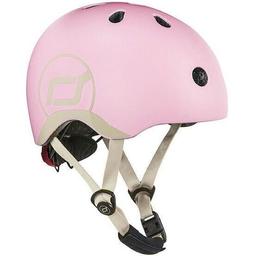 Шлем защитный детский Scoot and Ride с фонариком 45-51 см светло-розовый (SR-181206-ROSE)
