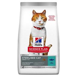 Сухий корм для дорослих котів Hill's Science Plan Young Adult Sterilised, для стерилізованих котів, з тунцем, 1,5 кг (607282)