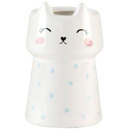 Подставка для зубных щеток МВМ My Home Cute cat, белый (BA-21 WHITE)