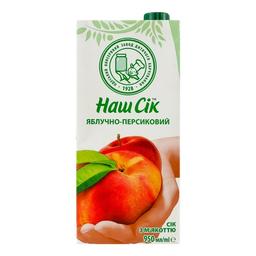 Сок Наш Сік Яблочно-персиковый с мякотью 950 мл (913809)