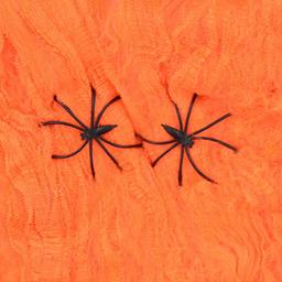 Паутина Yes! Fun Halloween с двумя паучками, 20 г, оранжевая (973672)