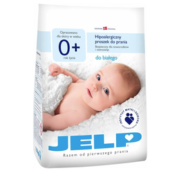Гіпоалергенний пральний порошок Jelp 0+, для білих тканин, 1,12 кг