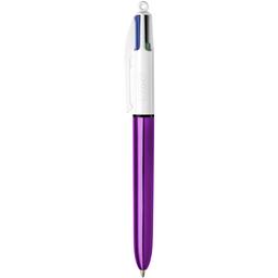 Ручка кулькова BIC 4 Colours Shine Purple, 1 мм, 4 кольори, 1 шт. (951351)