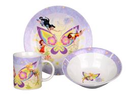 Набор детской посуды Lefard Волшебные феи, 3 предмета, разноцвет (39-127)