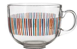 Чашка скляна Banquet Malaga Stripes, 435 мл