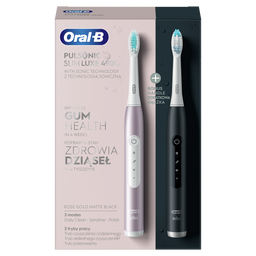 Електрична зубна щітка Oral-B Pulsonic Slim Luxe 4900 S411.526.3H типу 3717, 2 шт.