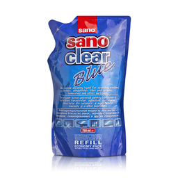 Универсальное средство для чистки стекол и различных поверхностей Sano Clear Blue, запаска, 750 мл (117275)