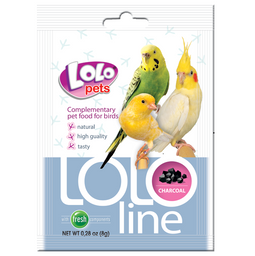 Кормовая добавка для волнистых попугаев Lolopets Lololine Уголь, 10 г (LO-72041)