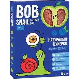Натуральные конфеты Bob Snail Яблоко-Черника Roll, 60 г