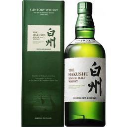Виски Suntory Hakushu Distiller's Reserve Single Malt Japanese Whisky, 0,7, в подарочной упаковке