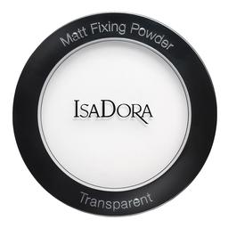 Пудра для лица фиксирующая IsaDora Matt Fixing Powder, тон 00 (Transparent), 9 г (492837)