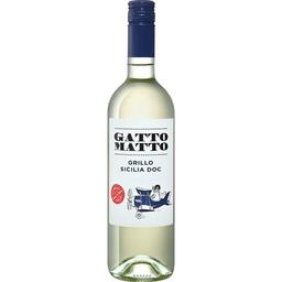Вино Gatto Matto Grillo Sicilia, белое, сухое, 0,75 л