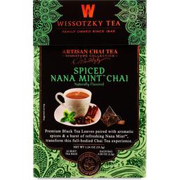 Чай черный Wissotzky Tea Spiced Chai с мятой, 35,2 г (16 шт. по 2,2 г) (868349)