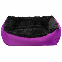 Лежак для тварин Milord Jellybean, прямокутний, фіолетовий з чорним, розмір L (VR03//0991)