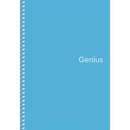 Зошит для записів Genius А5, в клітинку, спіраль, 80 л., блакитний (A5-080-6806K)