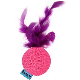 Игрушка для кошек Barksi Мяч с колокольчиком 5 см розовая