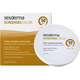 Компактная солнцезащитная пудра для лица Sesderma Screenses SPF 50 Light, 10 г
