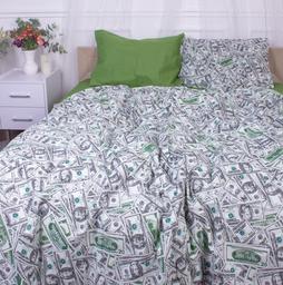 Комплект постельного белья MirSon Dollars, бязь, 210х175 см