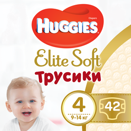 Подгузники-трусики Huggies Elite Soft Pants 4 (9-14 кг), 42 шт.