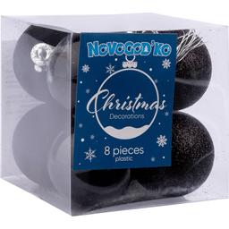 Набор новогодних шаров Novogod'ko 4 см черный 8 шт. (974401)